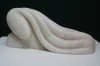 lasciarsi andare, 2008 - pietra saponaria, h. cm 15x31