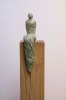 \"verso sera\", 2013 - pietra saponaria, rovere e ferro; cm. 33x145x33